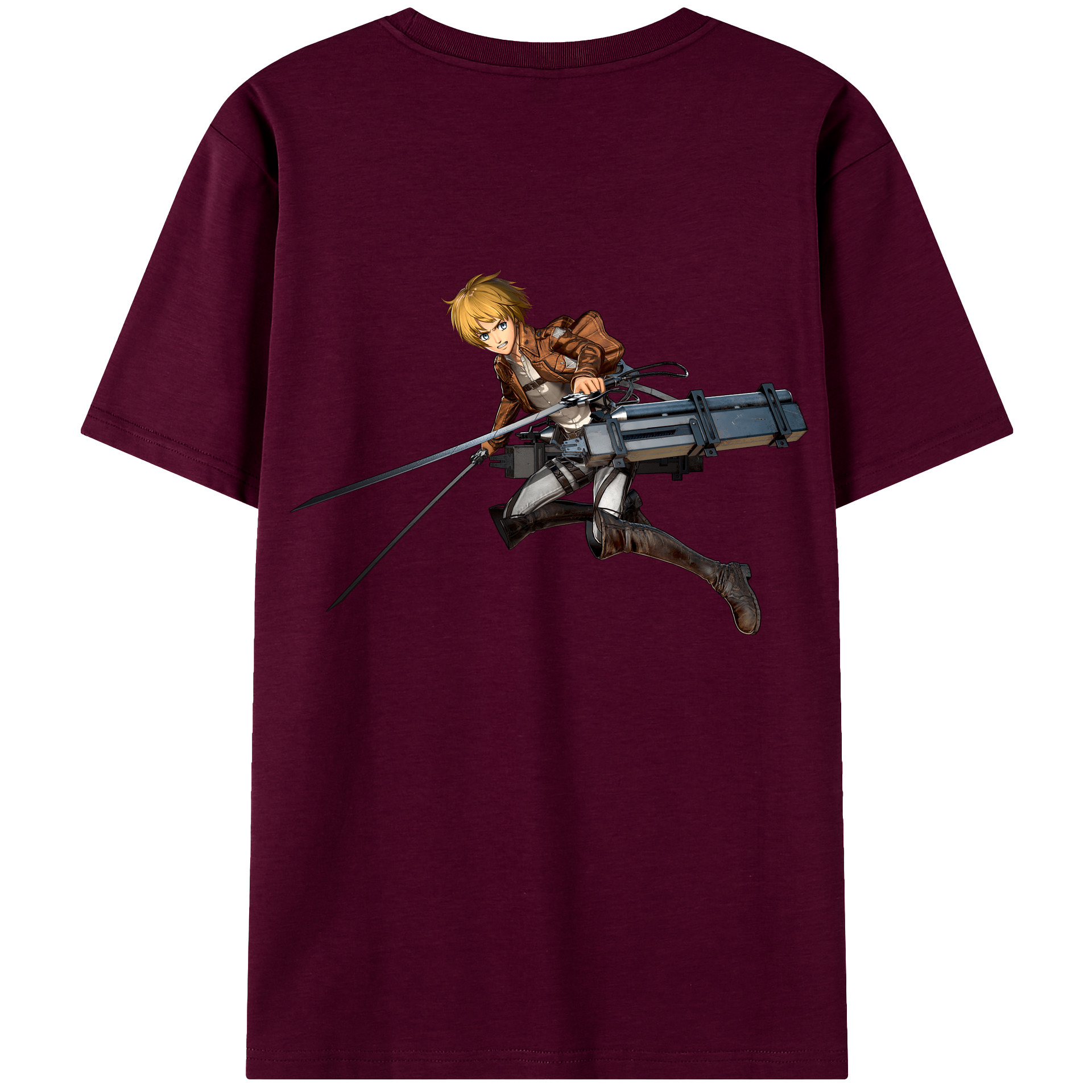 （画像用） 進撃の巨人 アルミン·アルレルト Attack on Titan Armin Arlert レディース半袖Tシャツ(バックプリント)